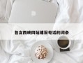 临猗包含西峡网站建设电话的词条