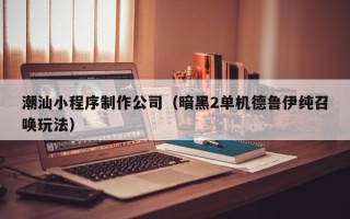 临猗潮汕小程序制作公司（暗黑2单机德鲁伊纯召唤玩法）